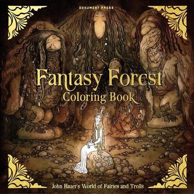 Fantasy Forest Coloring Book by John Bauer - 9789188369895