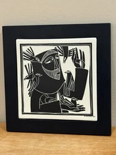 Br. Martin Erspamer Catholic Art St Francis & Birds 2008 Abbey Press Framed Tile