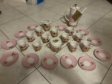 Servizio  Da Caffè 12 Tazze In Porcellana  Limoges D'ancien Vintage 