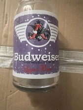 Budweiser King of Beers Vintage Collectible Glass Cup Bar Ware Anheuser Busch