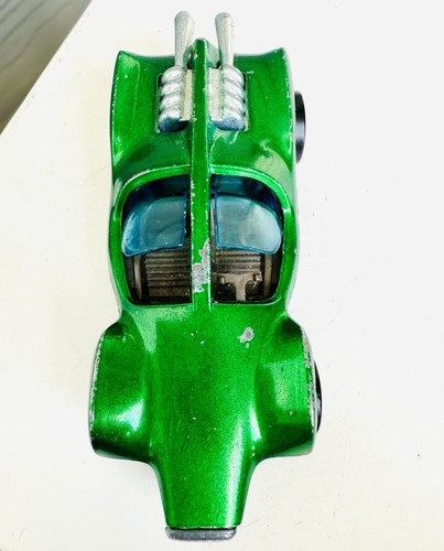 Mantis HK verde esmeralda Hot Wheels Redline 1970 con interior oscuro original - Imagen 3 de 13