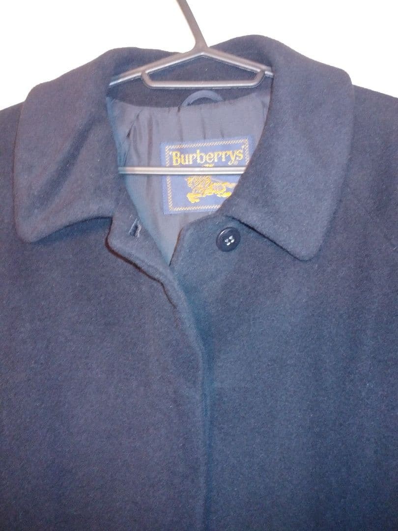 Burberry   Black Wool Long Coat thumbnail 3