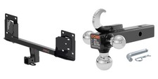 CURT Trailer Hitch 2in Receiver Multi-Ball Mount w/ Hook & Pin Towing Kit #13449