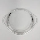 Pyrex P-270-C Round Clear Glass Replacement Lid Fits P-270-B Double Handle Clean