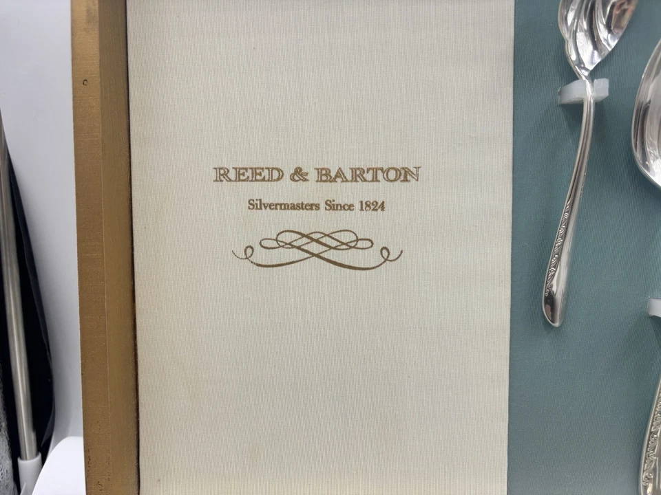 Vintage 1950 Reed & Barton Blossom 55 PC Conjunto com Estojo - Imagem 4 de 4
