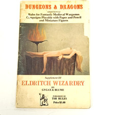 TSR Dungeons & Dragons Eldritch Wizardry Supplement III Gary Gygax 1st Printing