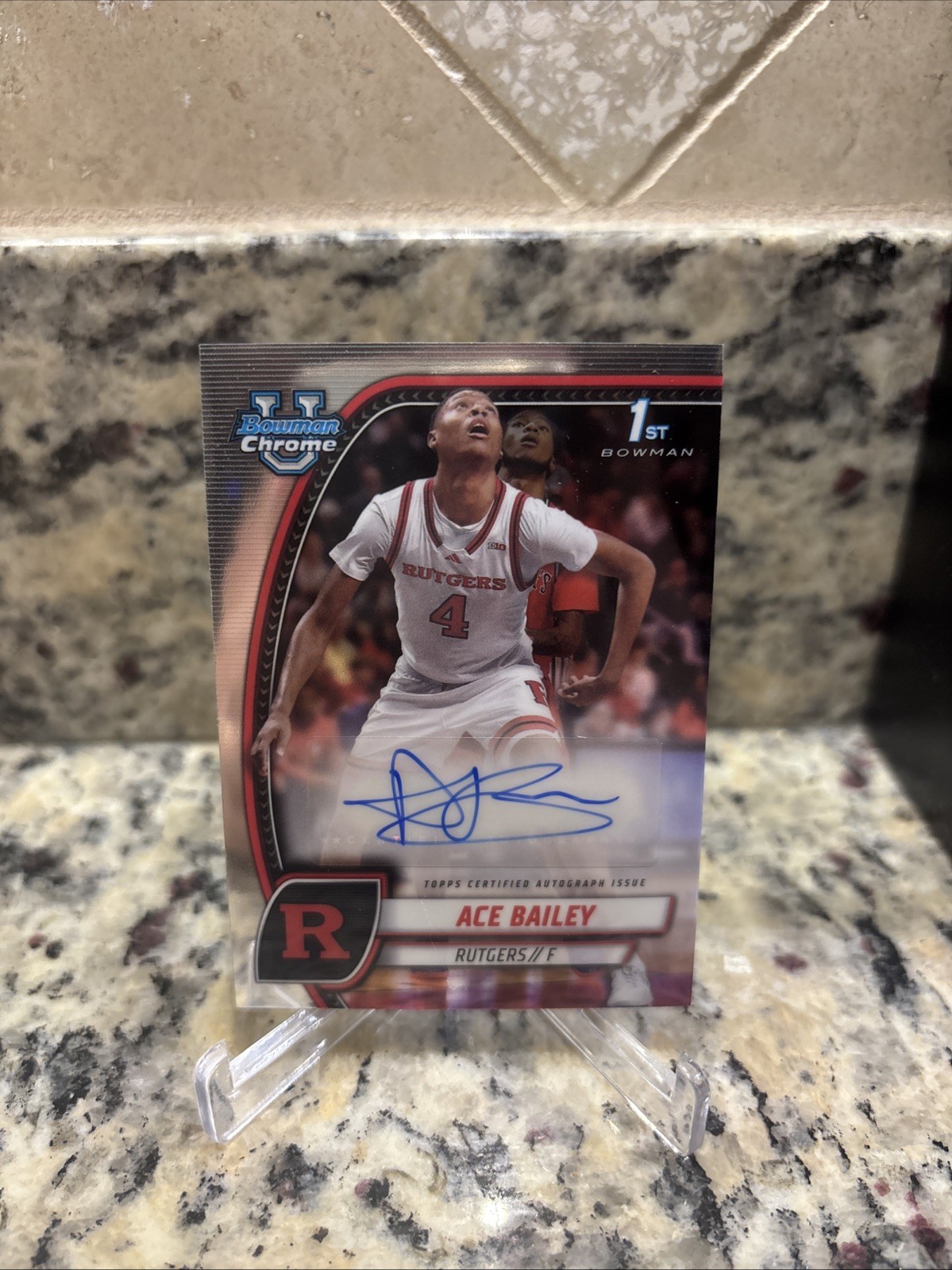2024-25 Bowman U Chrome Basketball Ace Bailey 1st Bowman Auto Rc #1 Jazz