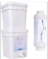 H&G Lifestyles Camping Water Filter Drinking Water Filtration System Survival Gr