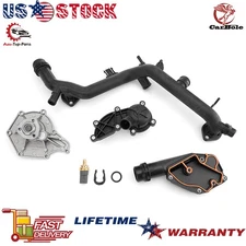 Water Pump Thermostat Pipe 3.2L Cooling Kit 06E121018B for Audi Q5 A5 A4 2008-12