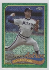 2024 Series 1 1989 Topps Chrome Silver Pack Green Refractor 6/99 Nolan Ryan e8a