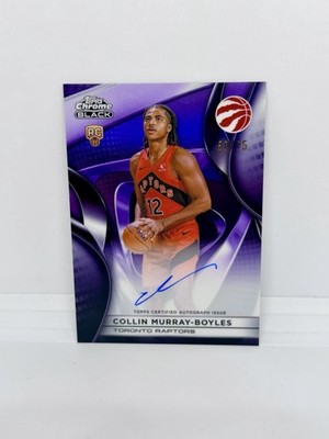 COLLIN MURRAY-BOYLES Rookie 2025-26 Topps Chrome Black Purple Refractor Auto /75