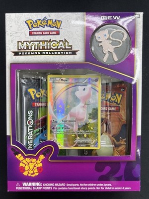 Pokemon 2016 XY Generations Mew Mythical Pin Collection Box Sealed