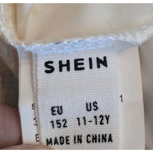 Shein Sunflower Romper No Belt Girl's Size L 10-12 - Picture 6 of 8