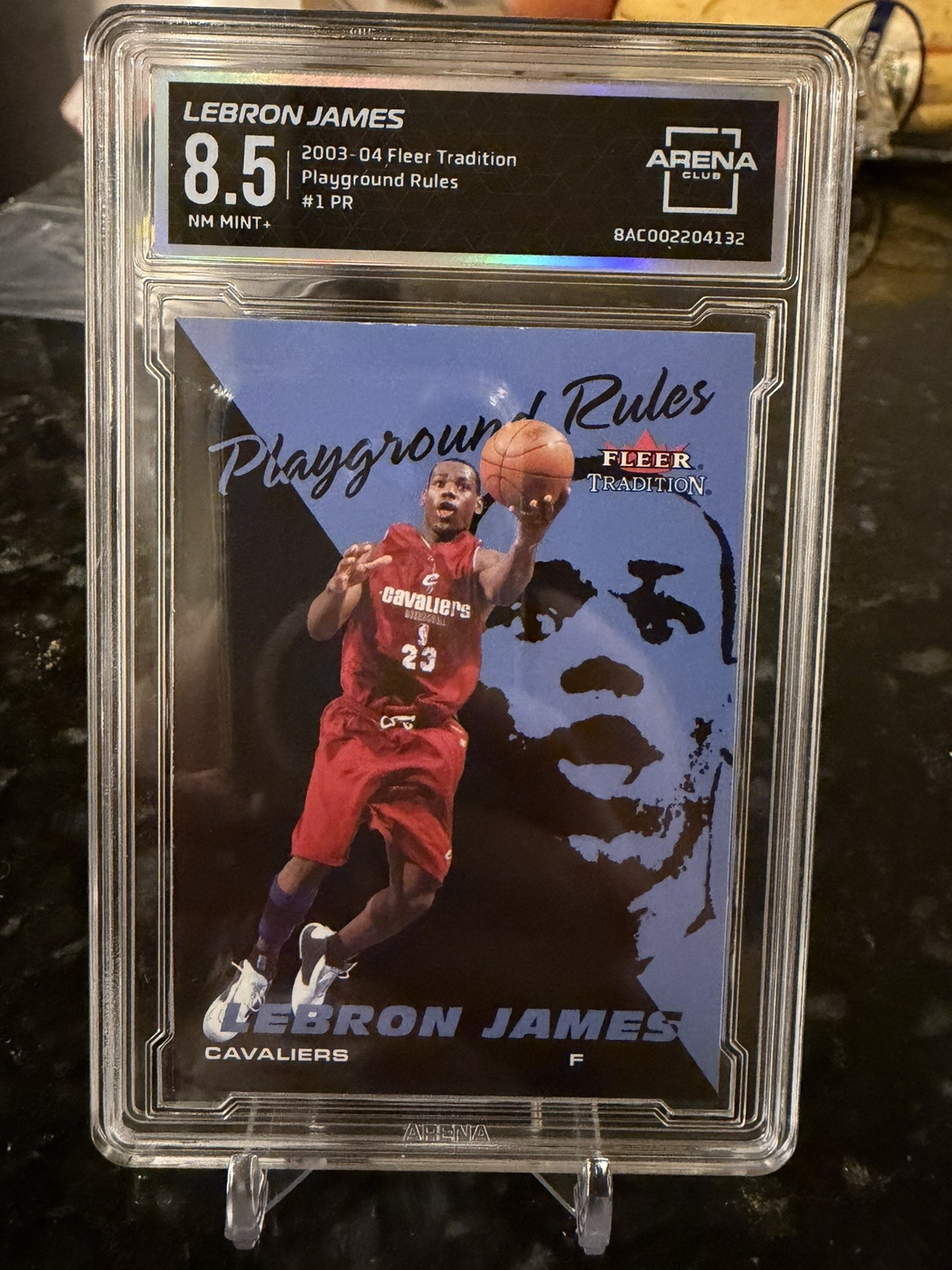 LEBRON JAMES ROOKIE CARD 2003 Fleer Tradition Playground Rules Cavs 8.5 NM+