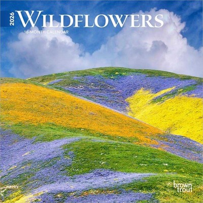 Wildflowers | 2026 7 x 14 Inch (Hanging) Monthly Mini Wall Calendar | BrownTrout