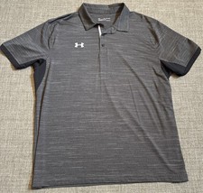 Under Armour Men's Heat gear Performance Loose-Fit Golf Polo Shirt Gray