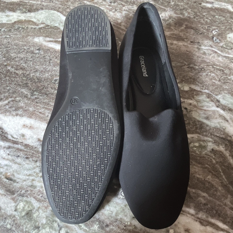 Graceland Damen Slipper Schwarz EU 39 (US 8) Gummi Obermaterial, Standardweite - Bild 2 von 3