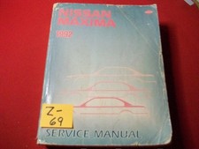 1992 Nissan Maxima Factory Issued Maintenance Service Manual-model J30 Series 1992 Nissan Maxima Factory Issued Maintenance Service Manual-model J30 Series