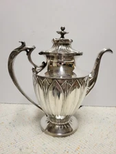Pairpoint MFG Co Antique Art Deco Quadruple Plate Silver Plate Tea Pot - #385