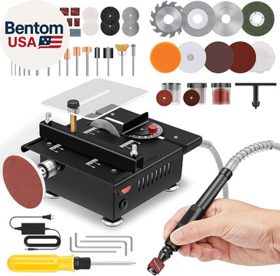 Mini Multi-Functional Table Saw - Portable Desktop Electric Saw for Wood & Plast