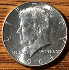 1964 Kennedy Half Dollar - Brilliant AU Quality - FREE SHIPPING