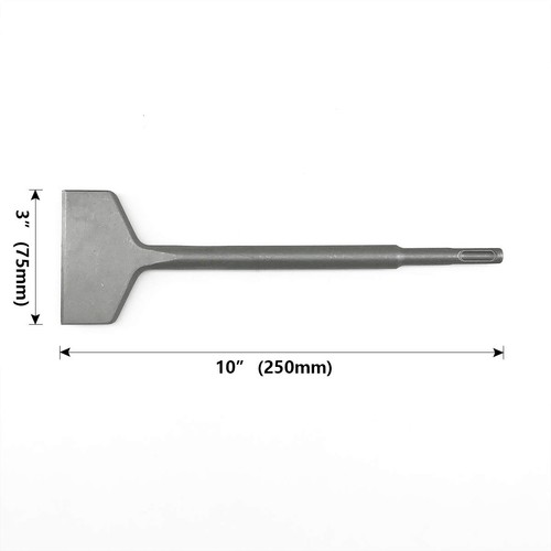 SPKLINE Scalpello scala per piastrelle e sottili largo 3 pollici SDS-Plus 3"x10" (75x250 mm) - Foto 2 di 4