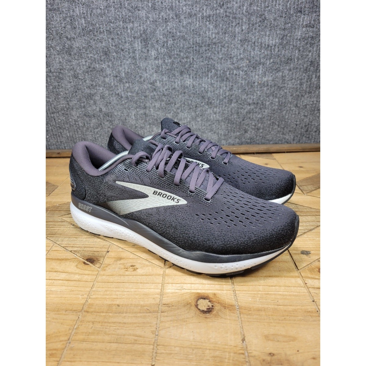 Brooks Ghost 16 Black White Mens Size 8.5 Athletic Running Shoes 1104181D090 Brooks Men main image 3