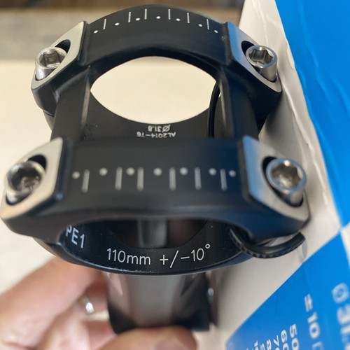 Shimano Pro PLT Alloy Road Bike Stem +/- 10° Black 1-1/8" 31.8 x 110 New Model - Picture 7 of 7