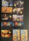 Lot of 11 1/1000 oz .999 Gold Coin Cards Statue Liberty Notre Dame & More