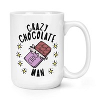 VerrüCkte Schokolade Mann Stars 426Ml Groß Becher Tasse Chocoholic Lustiger Witz