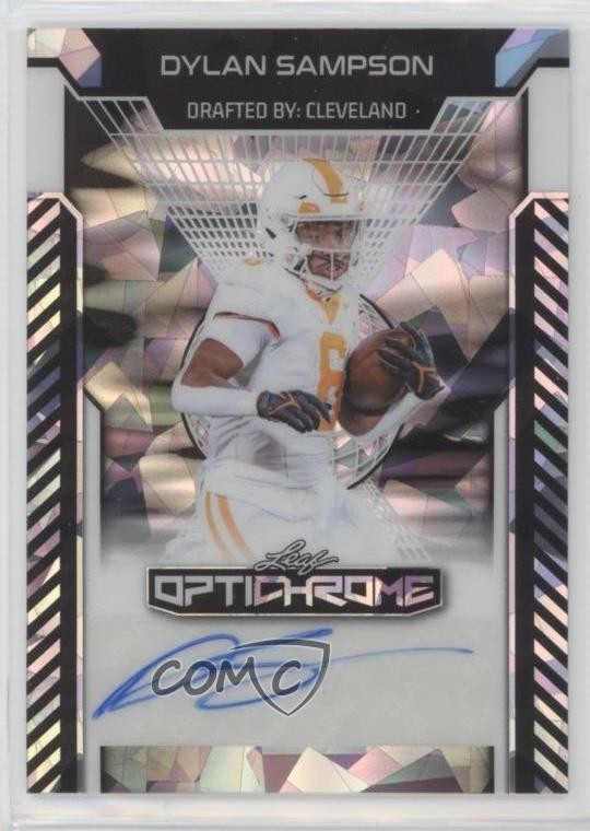 2025 Leaf Optichrome Silver Crystals /10 Dylan Sampson Rookie Auto RC 0b5