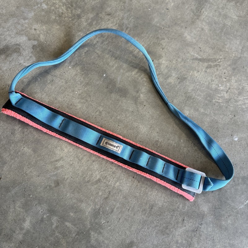 Vintage Chouinard Equipment Padded Gear Sling - Blue And Pink - 1980s