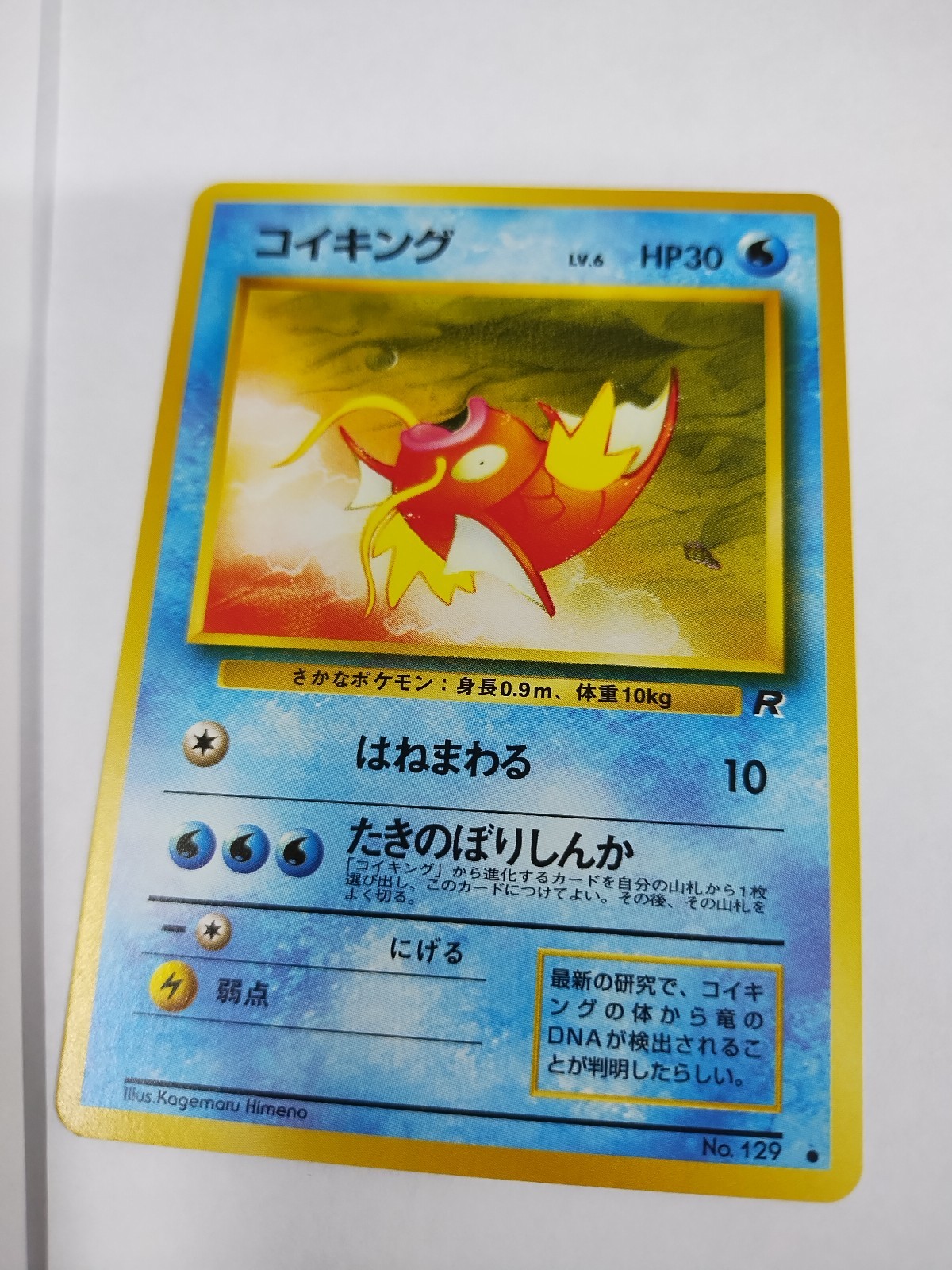 MINT Magikarp - No. 129 Japanese Team Rocket Gang - Pokémon TCG