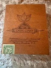 Don Lino Wood Cigar Box Empty Wood Stash Box FREE SHIPPING