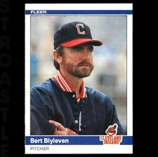 1984 Fleer - Bert Blyleven #536 Cleveland Indians ⚾ Baseball Card