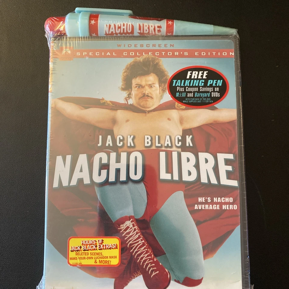 Nacho Libre DVD 2006 Special Edition w/ Exclusive Talking Pen Rare New & Sealed - Image 2 of 4