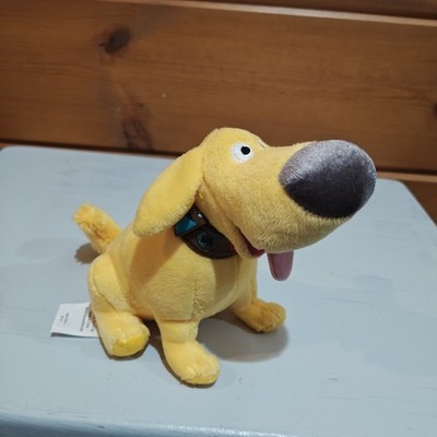 Disney Store Pixar UP Dug Plush Dog Doug Stuffed Animal Yellow Collar 6'' lab E3