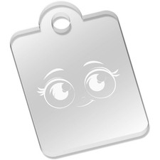 'Cute Big Eyes ' Laser-Engraved Clear Acrylic Keyring / Keychain (AK049188)