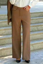 Beige straight trousers with pockets Size 2, 4, 6, 8, 10 US Fashionable NEW