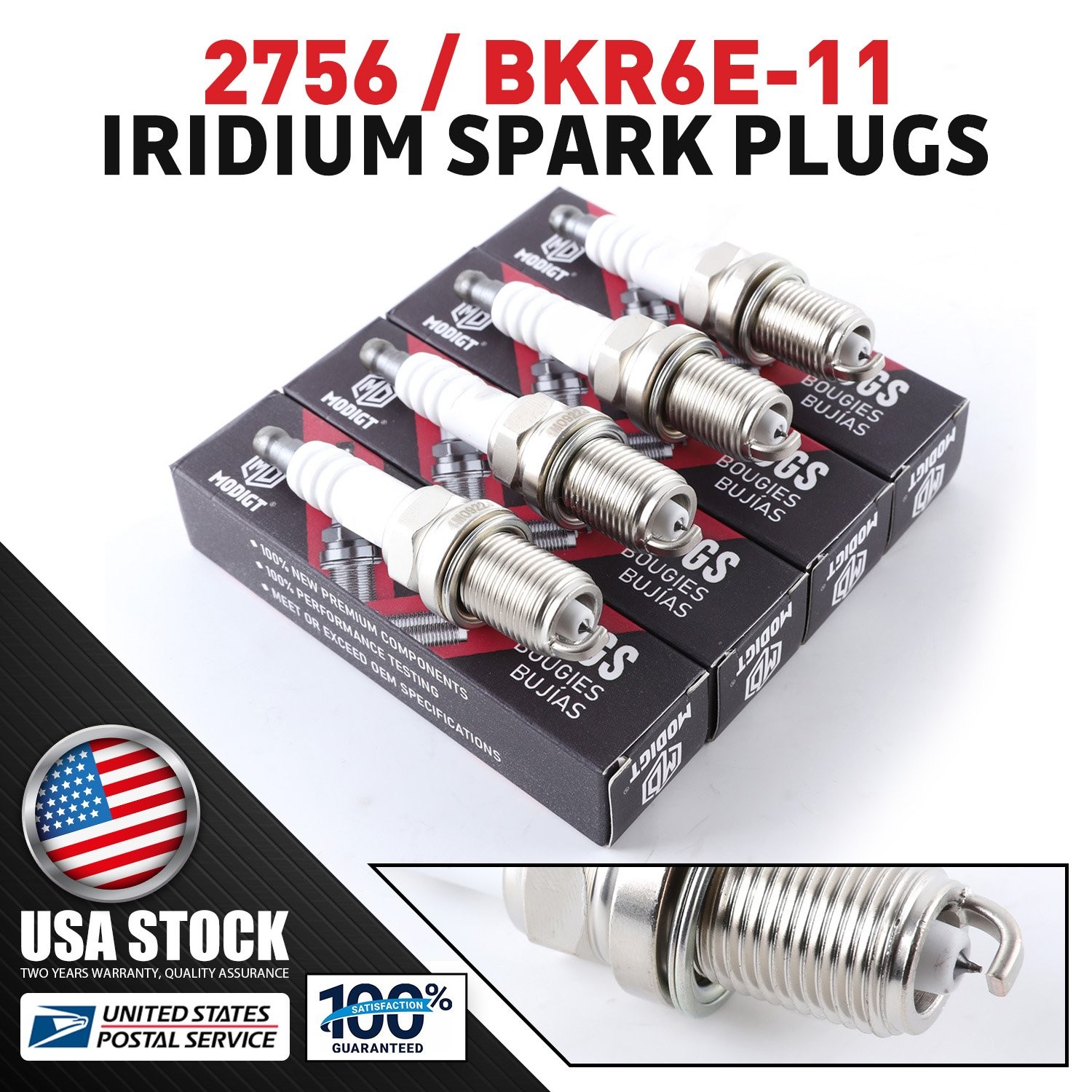 8Pcs For NGK 2756/BKR6E-11 Iridium Spark Plugs For Toyota RAV4 2.0L OEM Quality