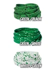 Green White Black spray paint Cement Shoelaces For Air AJ Jordan 1 4 Lucky SB