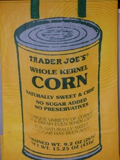 Trader Joe's - Reusable Grocery Bag - Can of Corn