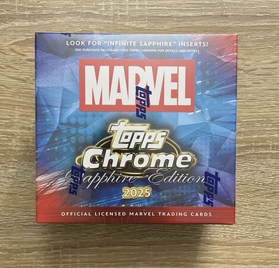 2025 Topps Marvel Comics Chrome Sapphire Hobby Box New/Sealed!  Fast ship!