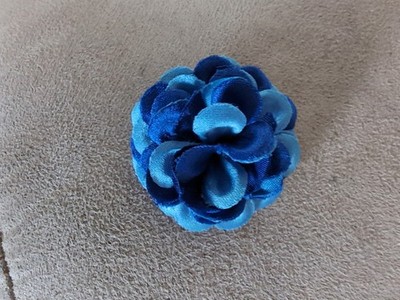 Hook & Albert Blue Flower Lapel Button Pin Suit Jacket Bling