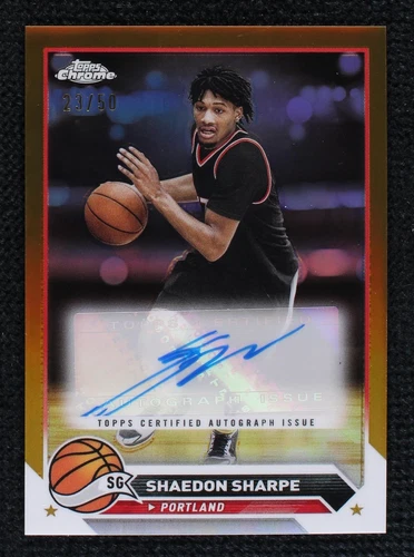2023-24 Topps Chrome - Shaedon Sharpe #CG-SS