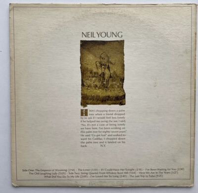 NEIL YOUNG Self Titled LP ORIGINAL 1968 Reprise Records RS 6317 | eBay