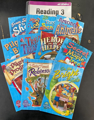 Abeka 3rd Grade Readers and answer key - 12 books - current editions, 2018