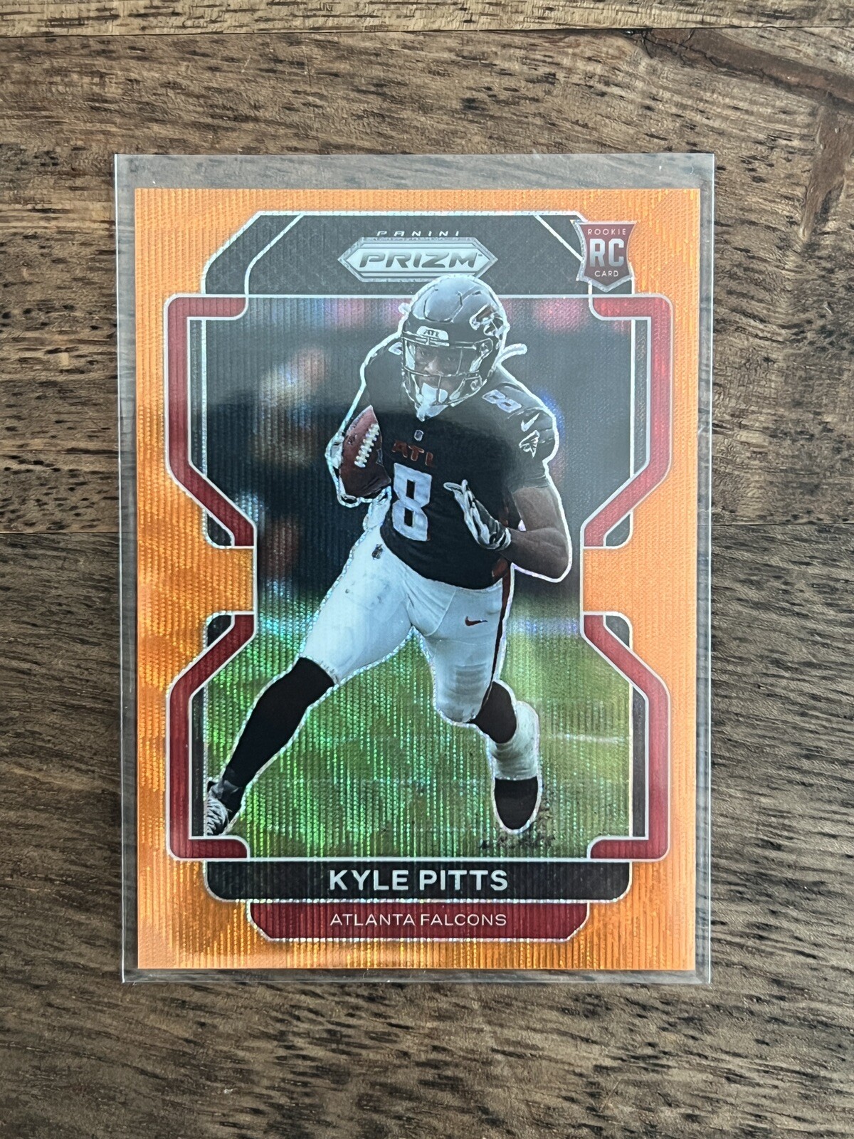 2021 Panini Prizm - Kyle Pitts - Rookie Orange Wave /60