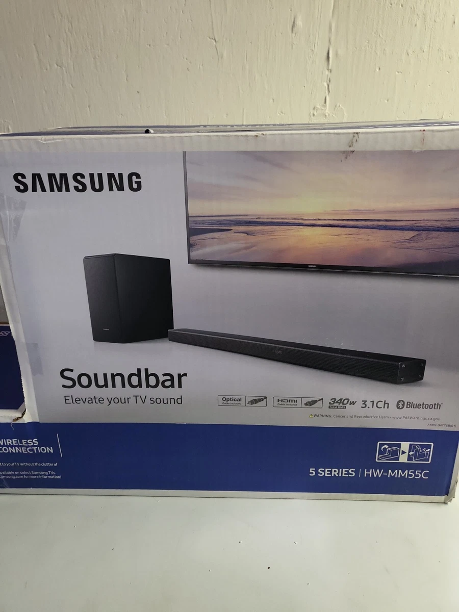 Samsung HW-MM55C 3.1 340W Channel Soundbar Wireless Sub 887276262253 | eBay