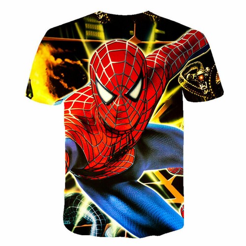 Spiderman Camisetas Niños Niños Niñas Manga Corta Verano Estampado Camiseta 98-146 - Imagen 9 de 17